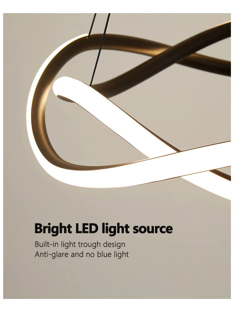 Nordic Circle Chandelier: Modern & Personalized Living Room Lighting