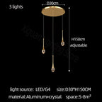 Crystal Bubble Chandelier for Living, Dining, Bedroom - Modern Stairwell Design