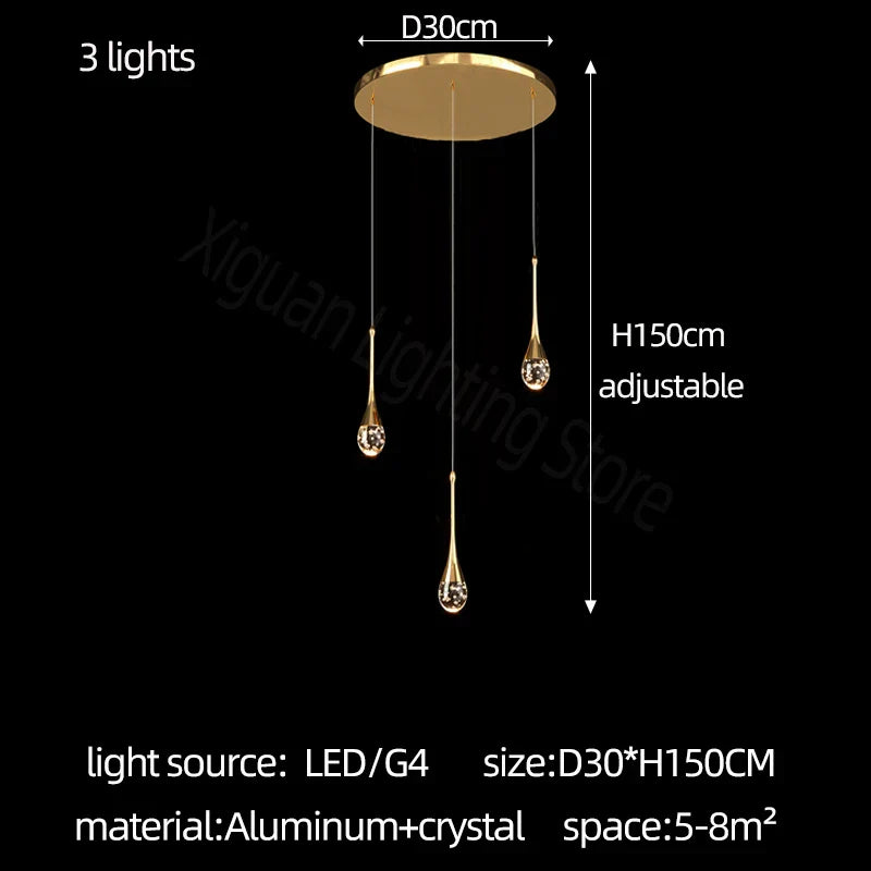 Crystal Bubble Chandelier: Modern Luxury Lighting for Home, Dining, Bedroom & Stairwell