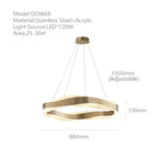 Nordic Modern LED Chandelier for Home Decor Lighting Fixtures