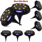 Solar Disk Light Outdoor Garden Spotlight LED Lamp Decor