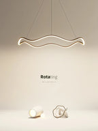 Circle Wave LED Pendant Chandelier for Modern Living Dining Bedroom Lighting