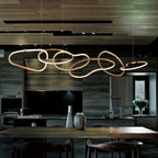 Rose Gold Maillon Pendant Light for Minimalist Dining Room Décor