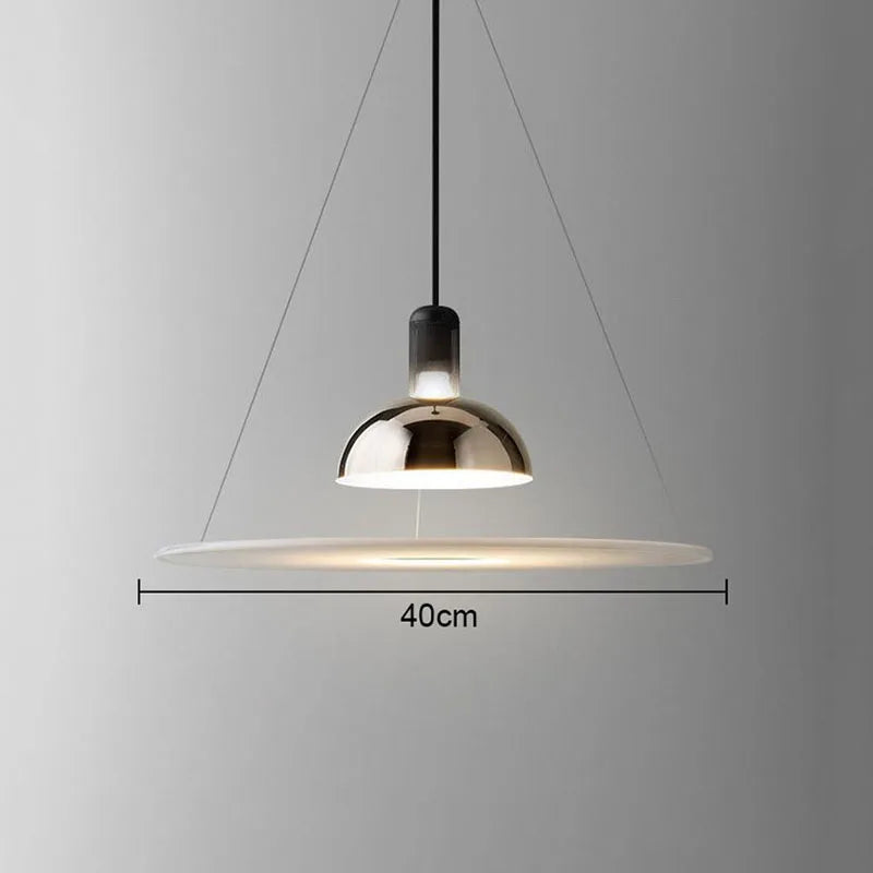 Flying Saucer Chandelier: Luxury LED Indoor Pendant Lighting for Restaurant, Bar, Bedroom.