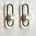 LED Glass Wall Sconce Lamp for Bedroom Living Room Staircase