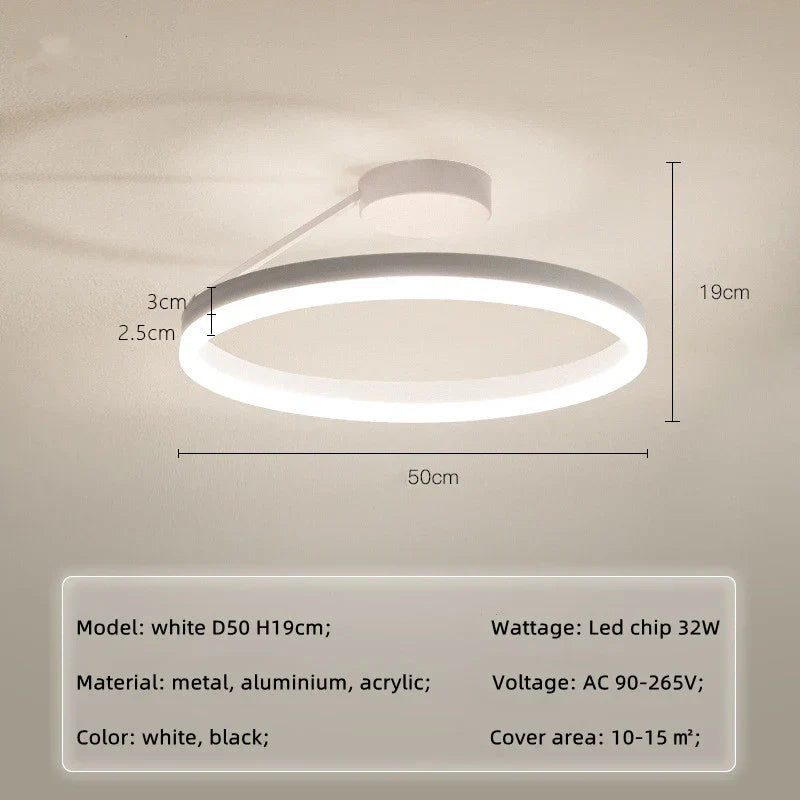 Modern Dimmable LED Pendant Chandelier for Bedroom and Living Room