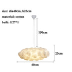 LED Cloud Chandelier: Floating Cotton Cloud Pendant Lamp for Nursery, Living Room, Kids Room