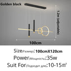 Modern LED Chandelier Dimmable for Dining Room Kitchen Bar Pendant Lighting