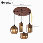 Vintage Industrial Glass Pendant Lights Kitchen Lighting