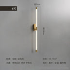 Gold Geometric Lines Wall Lamp for Bedroom and Living Room Decor