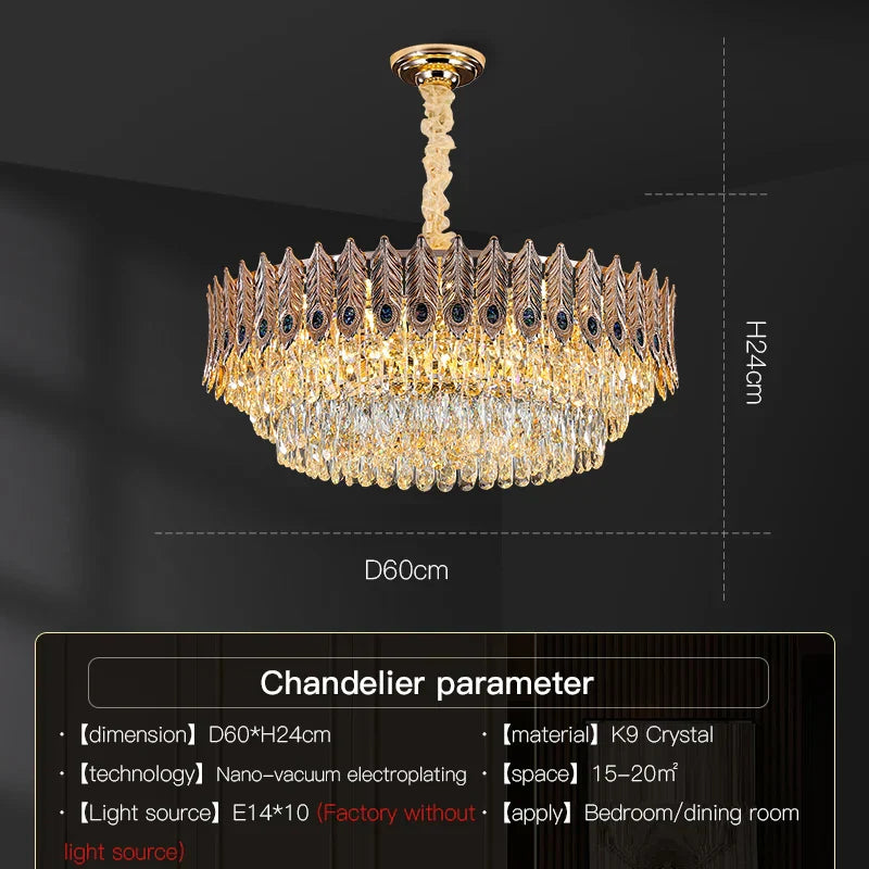 Crystal Chandelier: Elegant & Modern Bedroom & Living Room Lighting
