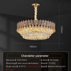 Crystal Chandelier: Elegant & Modern Bedroom & Living Room Lighting