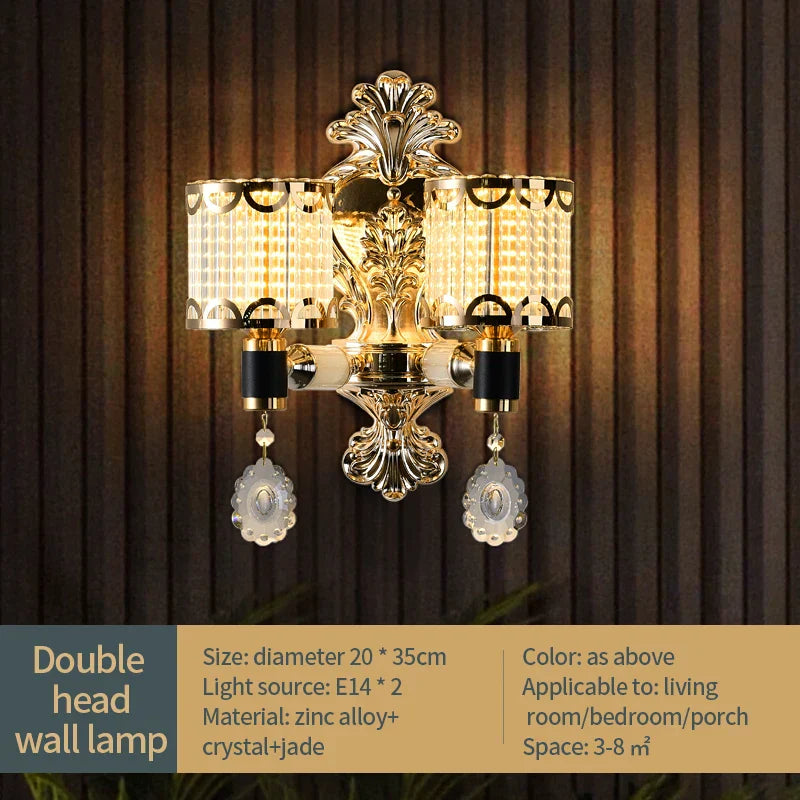 Luxury Crystal Chandelier Dining Living Room Bedroom Pendant Lamp