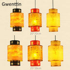 Sheepskin Pendant Lights: Retro Chinese Style Luminarias for Home Decor