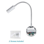 USB Wall Lamp LED Reading Light 3W 3000K 4000K 6000K Black Silver White