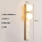 Nordic Brass Marble Wall Sconce for Modern Indoor Lighting