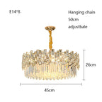 Modern Crystal Chandelier for High-End Living Room Decor Lighting