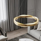 Modern Steel LED Pendant Lights Acrylic Lustre Hanging Lamp for Dining Room