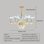 Crystal Chandelier: Elegant European Garden Lamp for Living Room, Bedroom