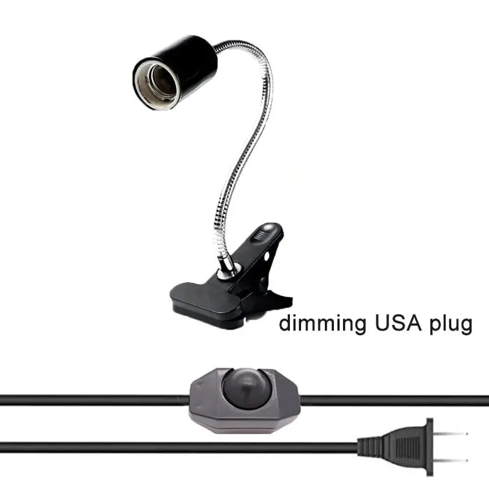Adjustable Gooseneck Clip Lamp Holder for Home Office Bedside