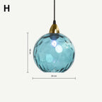 Water Grain Glass Pendant Light for Kitchen Bar Dining Room