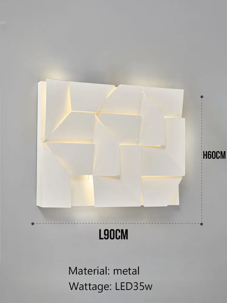 Geometric Art Indoor Wall Lamp for Bedroom Living Room Staircase Home Decor