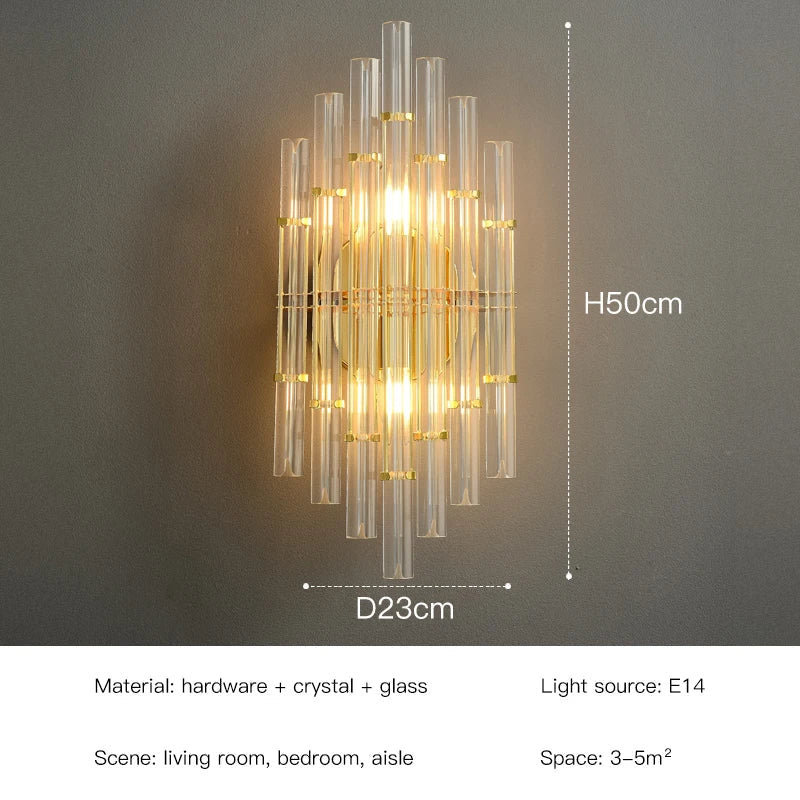 Luxury Art Decor Gold LED Wall Sconce by Afralia™: Modern Living Room Hotel Foyer Lighting