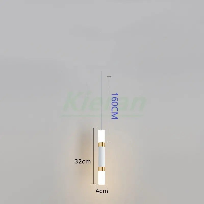 Modern Minimalist LED Cylinder Chandelier for Restaurant, Bar, Living Room, Bedroom