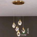 Nordic Crystal LED Pendant Light for Modern Living Room Decor