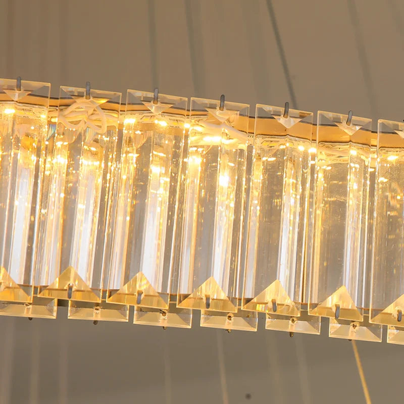 Crystal LED Chandelier for Modern Luxury Living and Dining Rooms