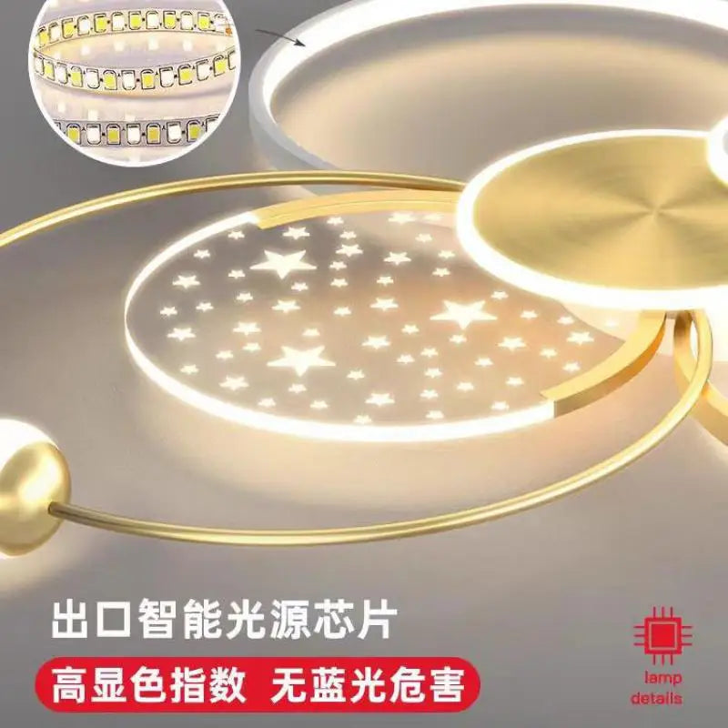 Luxury LED Ceiling Chandelier for Modern Bedroom & Living Room