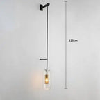 Glass Wall Art Light: Modern Loft Style Decor for Living Room, Bathroom, Dining Room