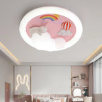 Kids Ceiling Light: Minimalist Pink Blue Lamp for Bedroom or Living Room