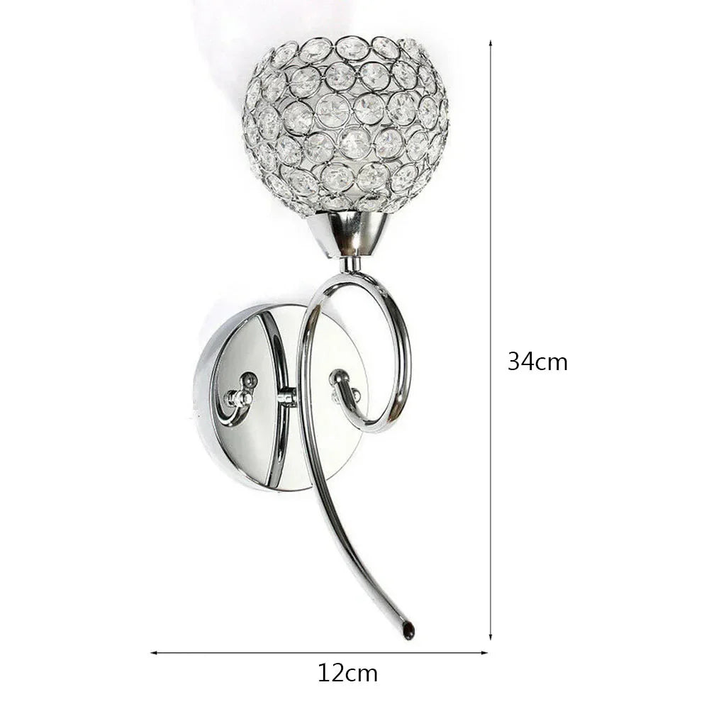 Modern Crystal Wall Lamp for Home Living Room Bedroom Decor