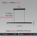 Modern Minimalist LED Pendant Light - Office Dining Room Bar Chandelier