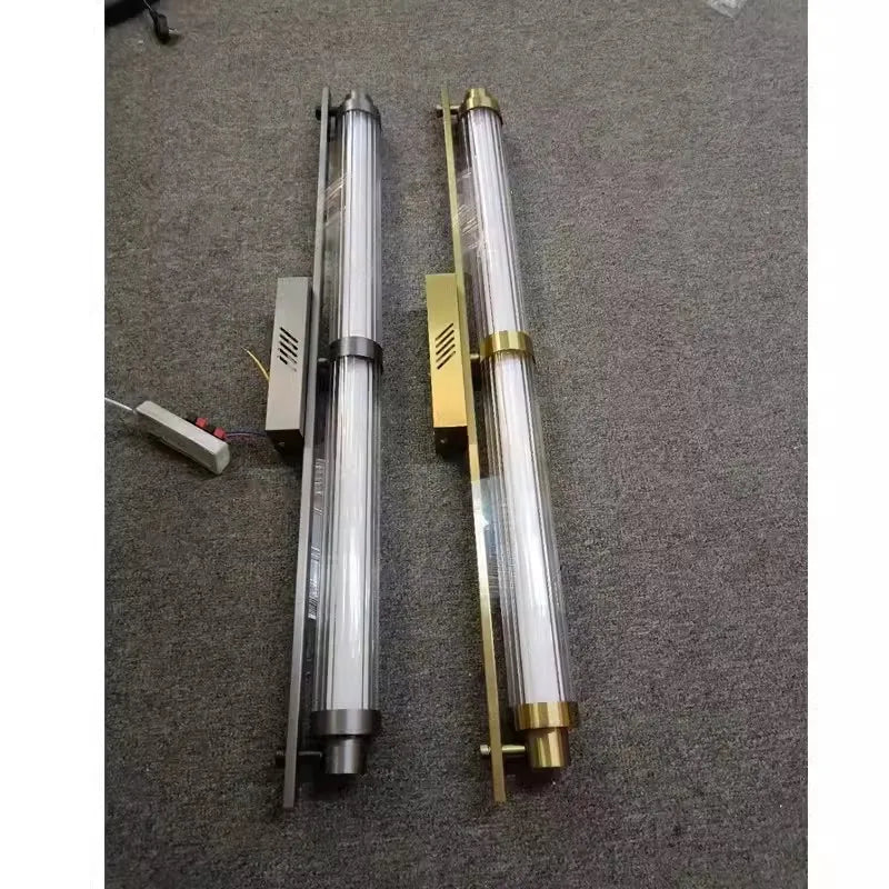 LED Glass Wall Lamp for Living Room Bedroom Café Restaurant, Minimalist Postmodern Design