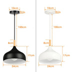 Nordic Modern Wood Pendant Light by - LED E27 Vintage Industrial Fixture for Home
