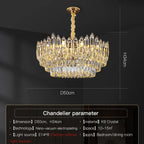 Crystal Chandelier: European Designer Style for Living Room, Bedroom & Dining Room