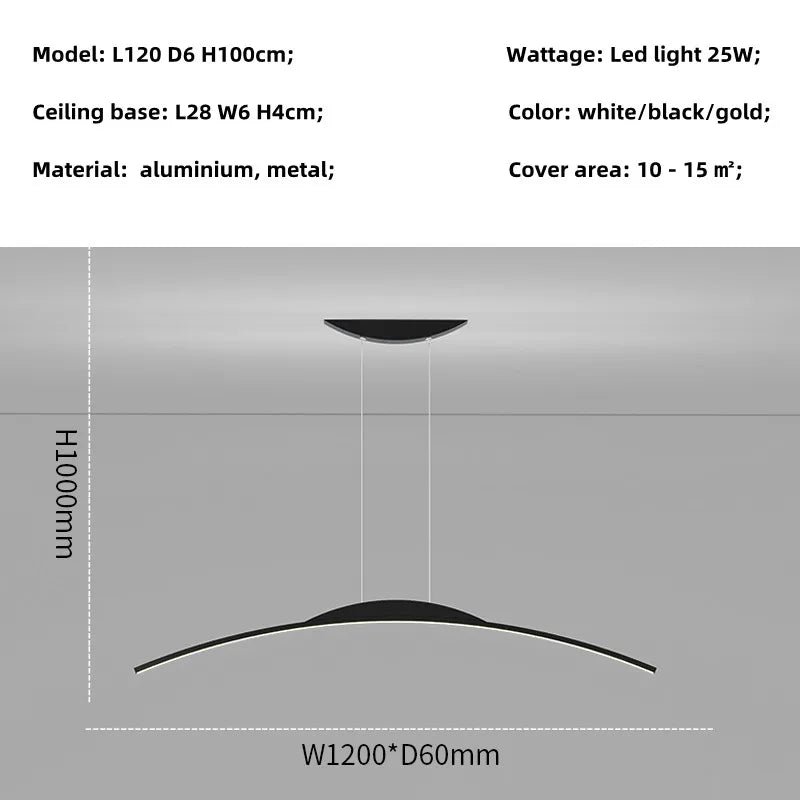 Modern Nordic LED Chandelier for Dining Room, Office, and Living Room