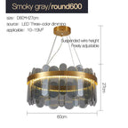 Modern Crystal Glass Chandelier Light for Living Room Dining Bedroom Kitchen Décor