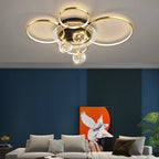 Rings Circle Ceiling Light for Living Dining Bedroom Decor
