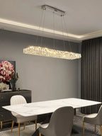 Modern Crystal LED Chandelier for Living and Dining Room Decor