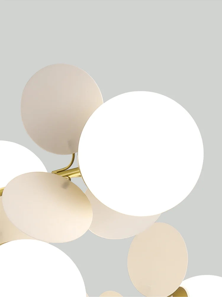 Modern Glass Ball Chandelier for Kids Room, Living Room Decor