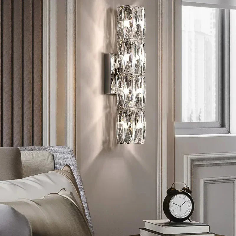 Crystal High-End Wall Lamp for Luxury Living Room, Bedroom, Villa Lighting