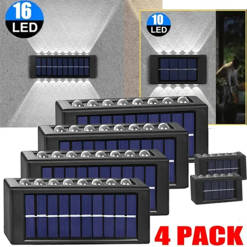Solar Wall Lamp: Outdoor Waterproof Up/Down Lighting for Garden, Street, Landscape, Balcony