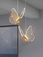 Butterfly LED Chandelier: Modern Acrylic Pendant Lighting for Home Decoration