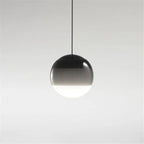Gradient Glass Dome Pendant Lamps for Modern Interiors