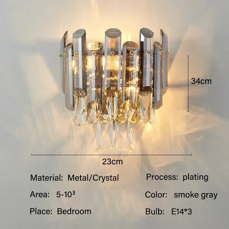 Crystal Pendant Chandelier: Elegant LED Lighting for Home Decor