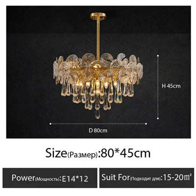 Modern Crystal LED Ceiling Chandelier for Home, Restaurant, Hotel