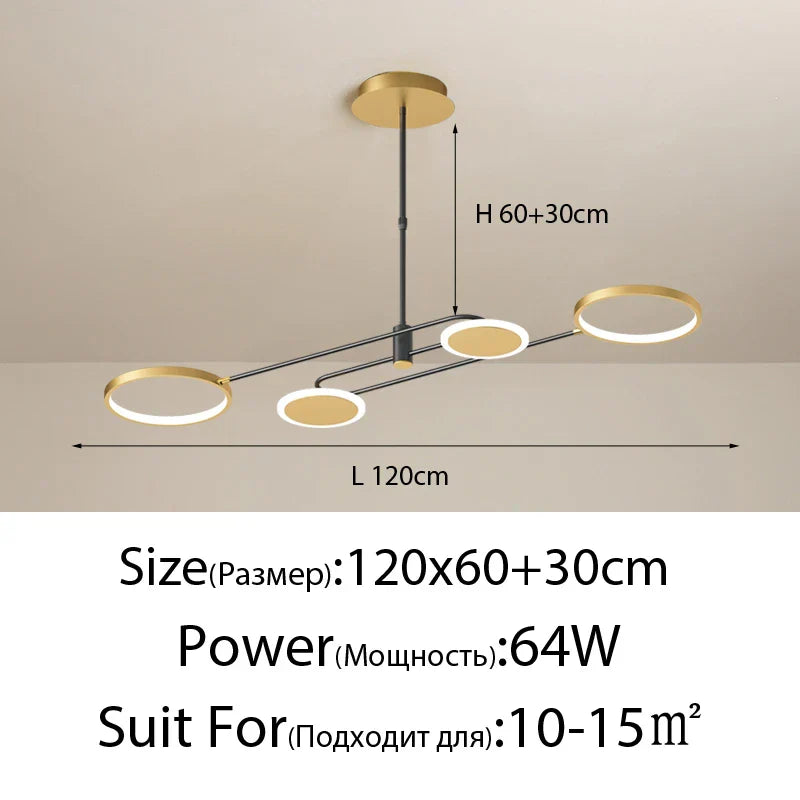 LED Dimmable Ceiling Chandeliers: Modern Style for Living, Dining, Bedroom, Kitchen Décor